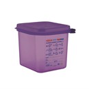 Bac hermétique violet antiallergénique GN1/6 Araven 2,6L